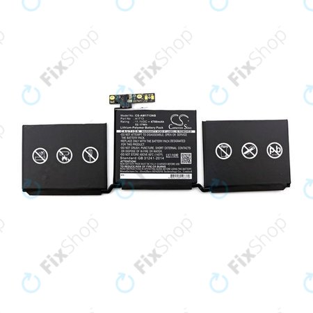 Apple MacBook Pro 13" A1708 (Fin 2016 - Mi 2017) - Batterie A1713 4700mAh HQ