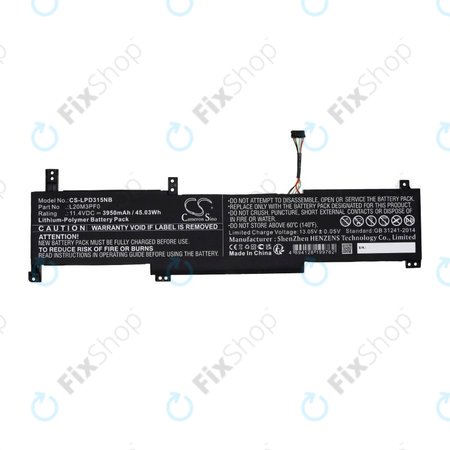 Batterie pour Lenovo IdeaPad 3-series, 3950mAh, Li-Pol, 11.4V, L20M3PF0, HQ