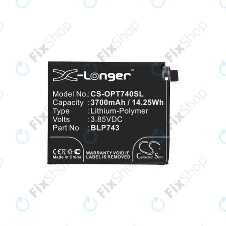 OnePlus 7T - Batterie BLP743 3700mAh HQ