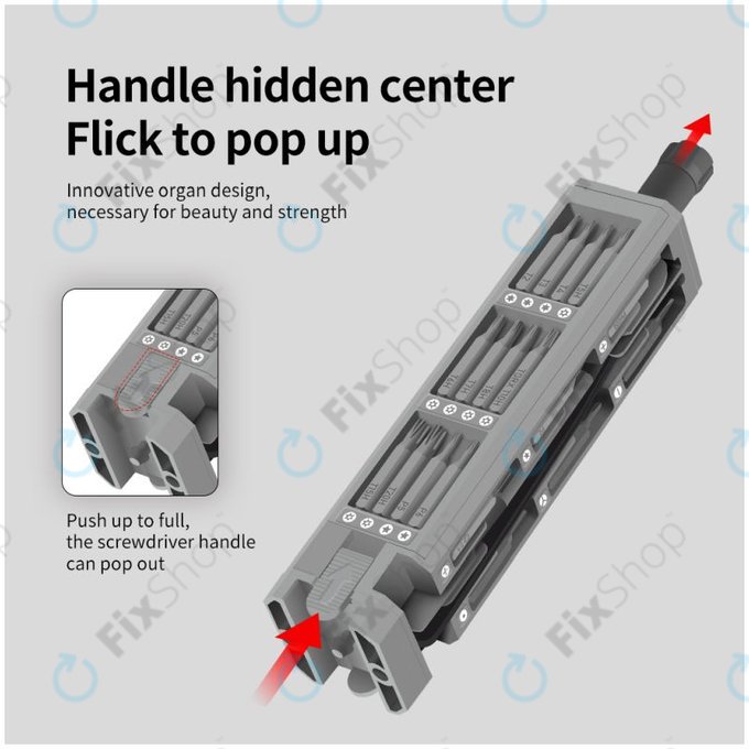 Kingsdun - Jeu de tournevis de précision pour réparation de téléphones et PC 44 en 1