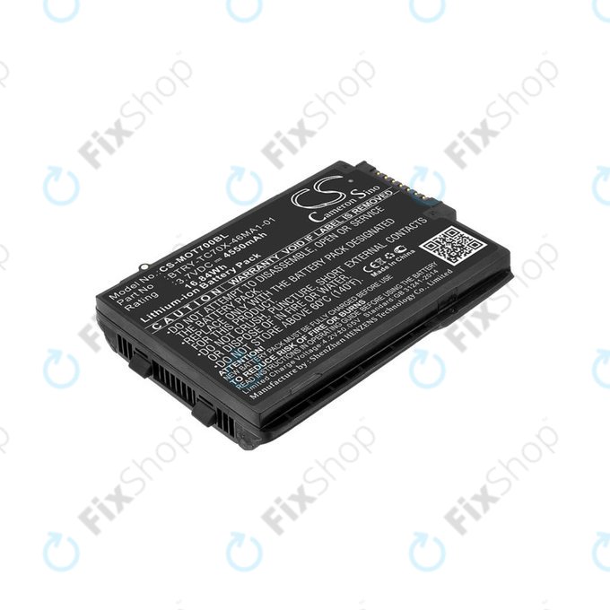 Batterie pour Motorola TC70, Motorola TC75, 4550mAh, Li-Ion, 3.7V, 82-171249-01, HQ