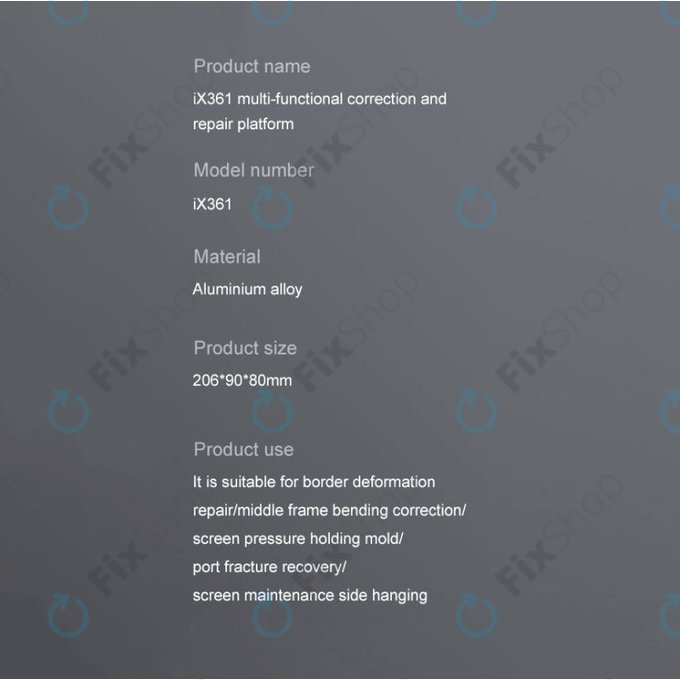 iFixes iX361 - plateforme multifonction pour redressement de cadres
