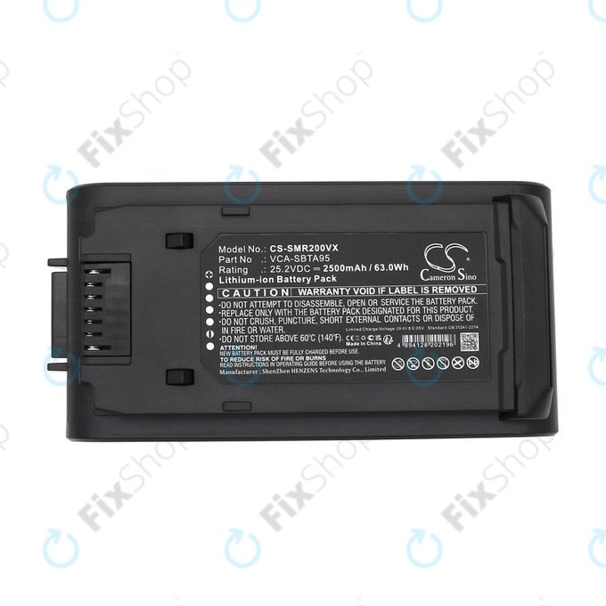 Batterie pour Samsung Bespoke Jet, Bespoke Jet Complete, 2500mAh, Li-Ion, 25.2V, VCA-SBTA95, HQ