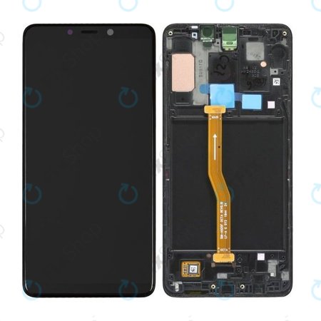 Samsung Galaxy A9 A920F (2018) - Ecran LCD + Ecran Tactile + Cadre (Noir Caviar) - GH82-18308A, GH82-18322A Genuine Service Pack