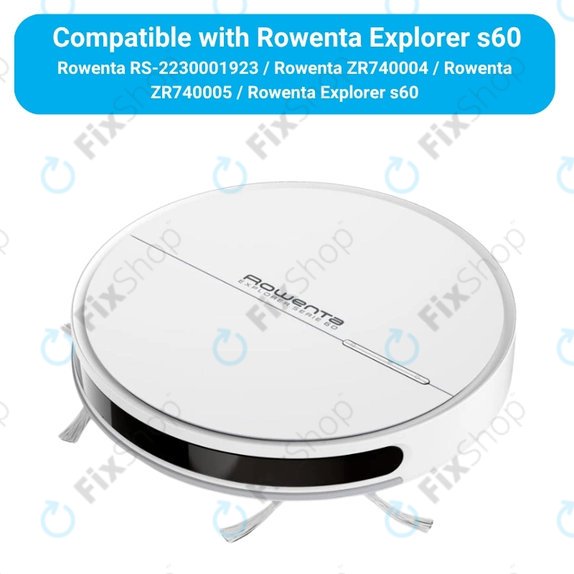 Kit de pièces de rechange pour Rowenta Explorer s60 (1x Brosse principale, 2x Filtre, 4x Brosse latérale)