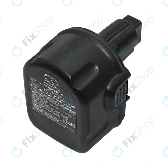 DeWalt DC, DW, série 2000 - Batterie DE9074, DE9075, 152250-27, 397745-01 2000mAh HQ