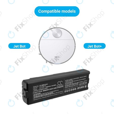 Samsung Jet Bot, Jet Bot+ - Batterie VCA-RBT80 Li-Ion 22.2V 3000mAh HQ