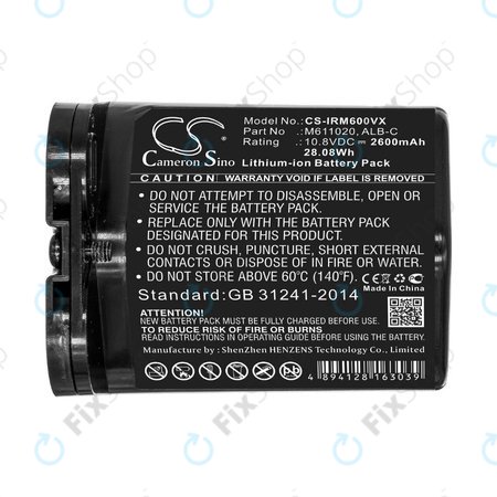 iRobot Braava jet m6 - Batterie ALB-C, M611020 2600mAh HQ