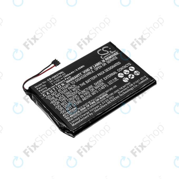 Batterie pour Garmin Nüvi 2757, 1500mAh, Li-Ion, 3.7V, 361-00066-00, HQ