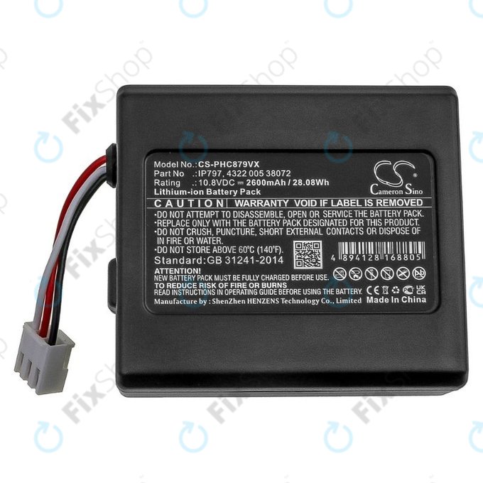 Philips SmartPro Easy - Batterie IP797, 4322 005 38072 Li-Ion 10.8V 2600mAh HQ
