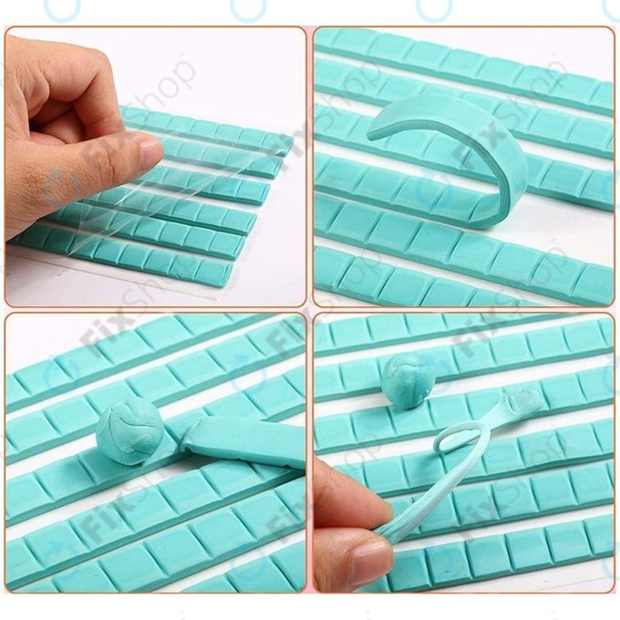 Argile à colle pour le nettoyage des téléphones et des écouteurs (6 bandes)