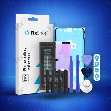 Apple iPhone XS - Batterie 2658mAh FixPremium + Adhésif pour Batterie + Adhésif pour LCD + Kit d'outils - Multipack