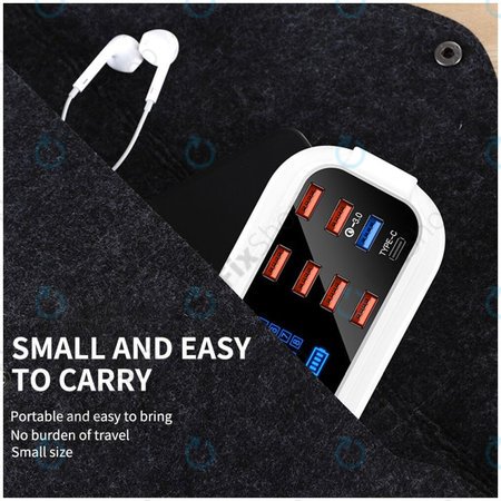 Asometech Modèle E - Station de recharge USB USB 3.0 et USB-C