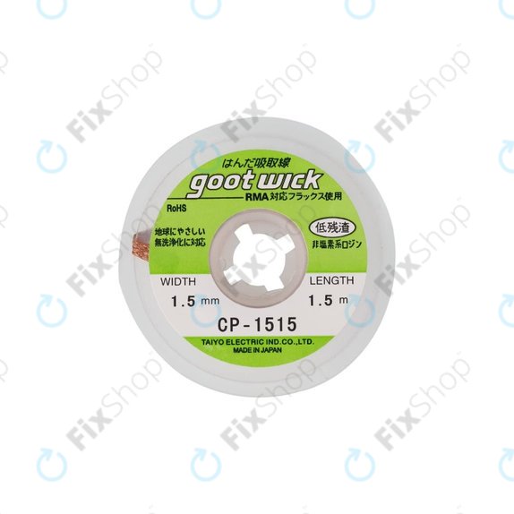 Goot CP-1515 - Mèches à dessouder conventionnelles - 1.5mm