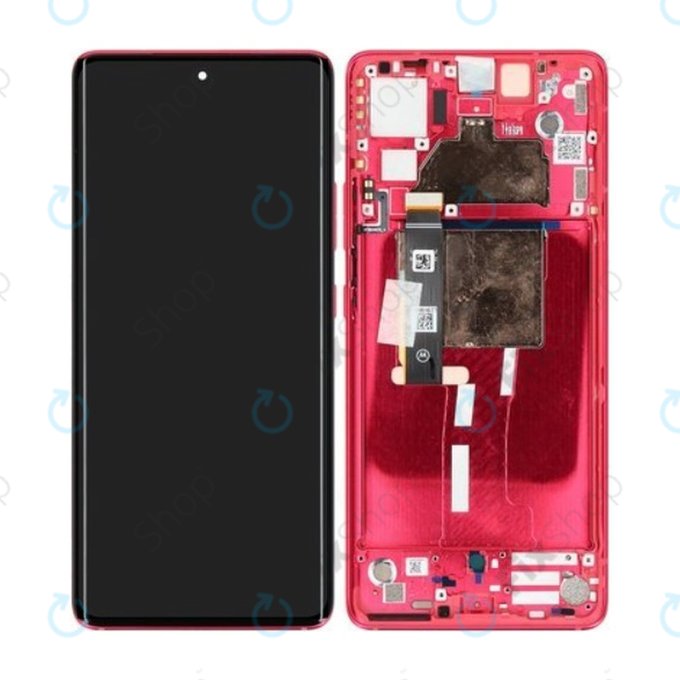 Motorola Edge 30 Fusion - Écran LCD + Ecran Tactile + Cadre (Viva Magenta) - 5D68C22034 Genuine Service Pack