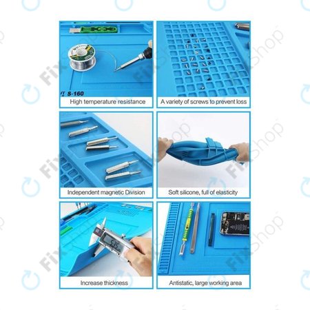 Coussinet en silicone antistatique et résistant à la chaleur ESD - 45 x 30cm