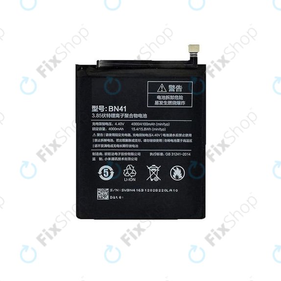 Xiaomi Redmi Note 4 MTK - Batterie BN41 4100mAh