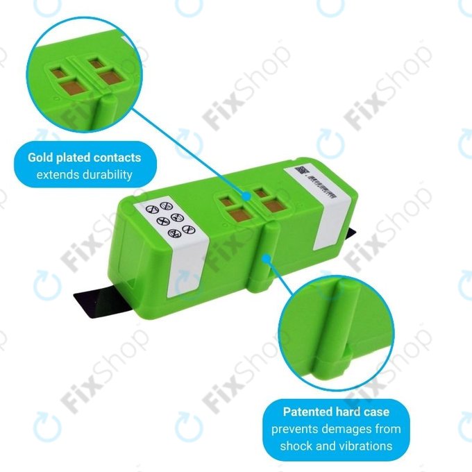 iRobot Roomba 600, 800, 900-series - Batterie 4502233, 4374392, 2130LI 14.4V 5200mAh HQ