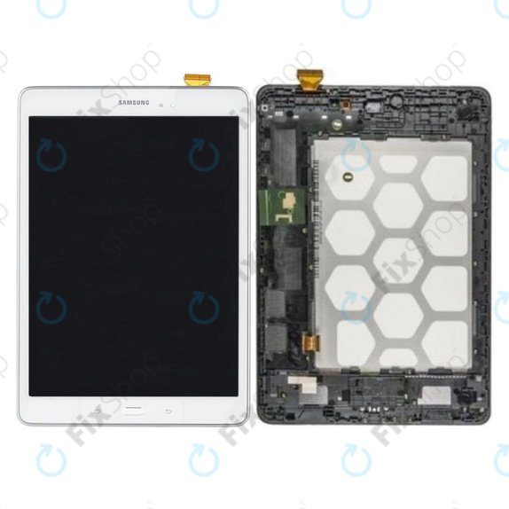 Samsung Galaxy Tab A 9.7 T555 - Écran LCD + Ecran Tactile + Cadre (Blanc) - GH97-17424C Genuine Service Pack