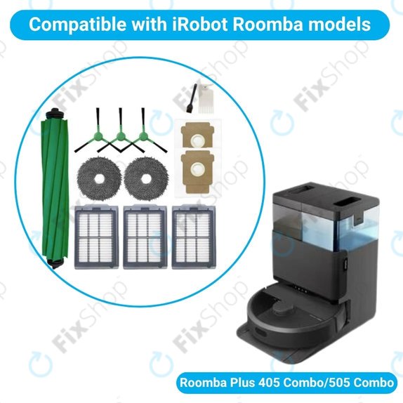 iRobot Roomba Plus 405 Combo, 505 Combo - Ensemble complet