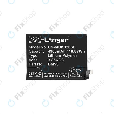 Xiaomi Mi 10T 5G, Mi 10T Pro 5G - Batterie BM53 4900mAh HQ