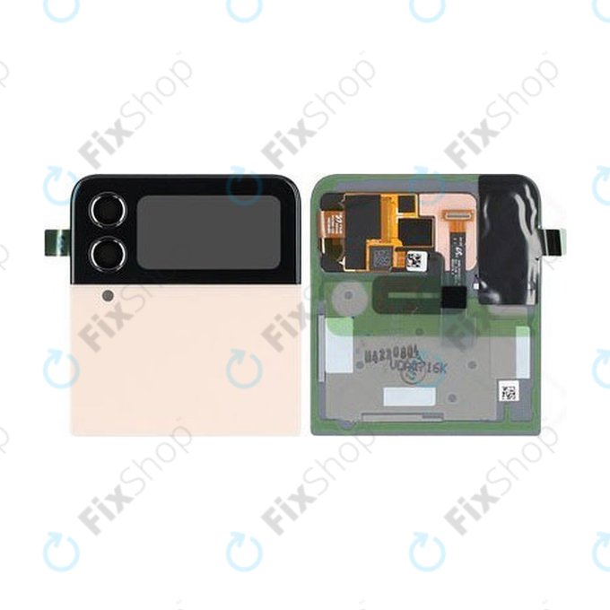 Samsung Galaxy Z Flip 4 F721B - Écran LCD + Écran Tactile + Cadre (Externe) (Or Rose) - GH97-27947C Genuine Service Pack