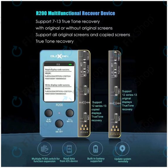 DLZ WIN - Programmeur de restauration True Tone DL R200 (iPhone séries 8 à 13)