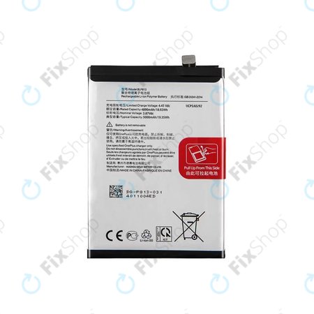 OnePlus Nord N100 BE2013 BE2015 - Batterie BLP813 5000mAh - 1031100034 Genuine Service Pack