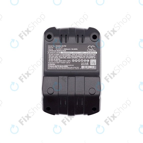 Batterie pour Einhell RT-CD 18/1 Li, 2000mAh, Li-Ion, 18V, 45.113.13, HQ