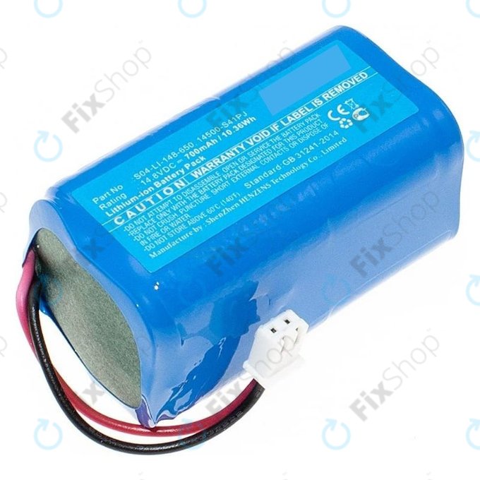 Ecovacs Winbot W-series - Batterie S04-LI-148-650, 14500-S41PJ Li-Ion 14.8V 700mAh