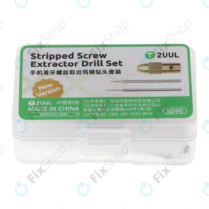 Set de forets extracteurs de vis endommagées, 2UUL SD90