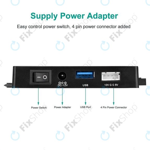 Adaptateur USB 3.0 vers SATA / IDE pour HDD/SSD 2.5" et 3.5" et lecteurs optiques