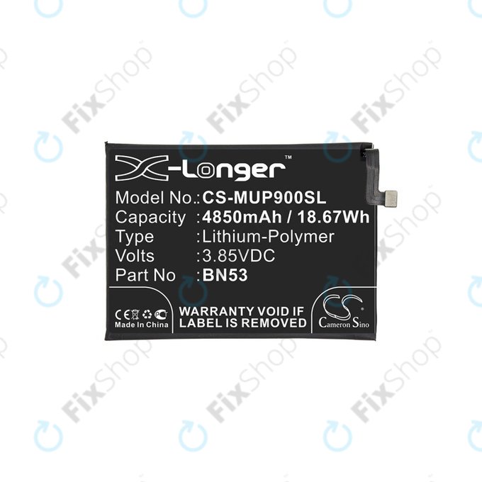 Xiaomi Redmi Note 9 Pro - Batterie BN53 4850mAh HQ