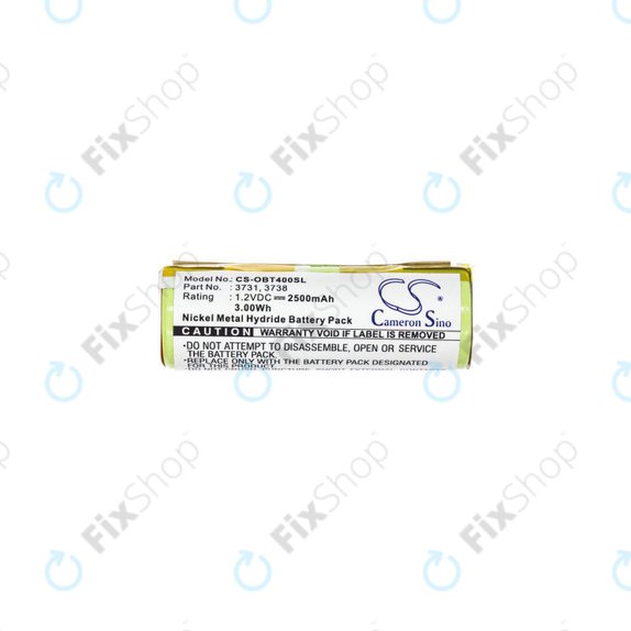 Batterie pour Oral-B Professional Care, Triumph, 2500mAh, Ni-MH, 1.2V, 3731, HQ