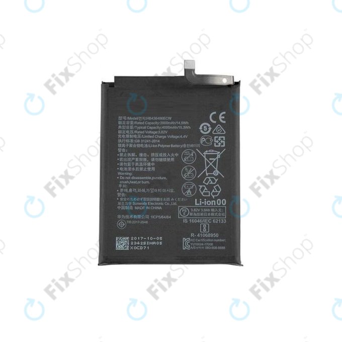 Huawei Mate 10 Pro BLA-L29, P20 Pro, Mate 10, View 20, Mate 20 - Batterie Li-Ion-Polymère 3900mAh HB436486ECW