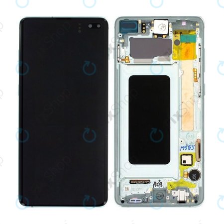 Samsung Galaxy S10 Plus G975F - Écran LCD + Écran Tactile + Cadre (Vert Prisme) - GH82-18849E, GH82-18834E, GH82-18857E Genuine Service Pack