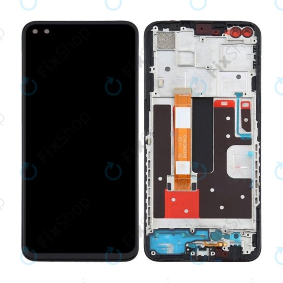Oppo Reno 4 Z 5G - Écran LCD + Écran tactile + Cadre (Encre Noir) TFT