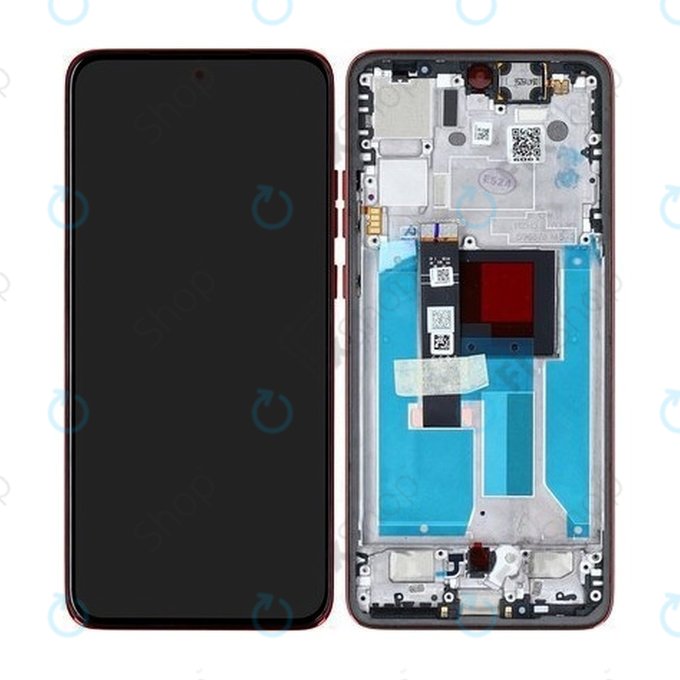 Motorola Edge 50 Neo - Écran LCD + Écran tactile + Cadre (Poinciana) - 5D68C28684 Genuine Service Pack