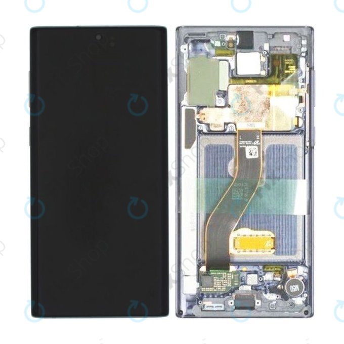 Samsung Galaxy Note 10 - Écran LCD + Écran tactile + Cadre (Aura Glow) - GH82-20817C, GH82-20818C Genuine Service Pack