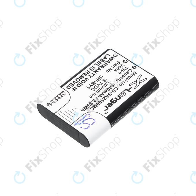 Batterie pour Sony HDR-AZ1, 640mAh, Li-Ion, 3.7V, NP-BY1, HQ