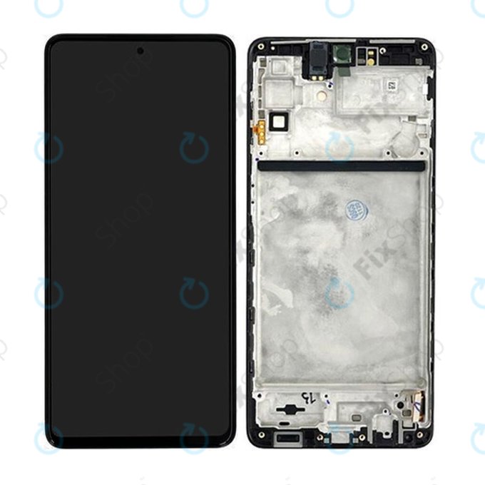 Samsung Galaxy M53 5G M536B - Écran LCD + Ecran Tactile + Cadre (Noir) - GH82-28812A, GH82-28895A Genuine Service Pack
