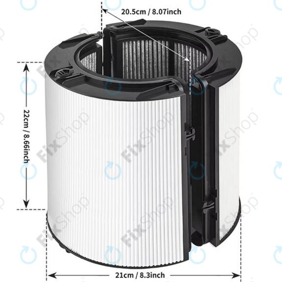 Dyson Purifier-series, Purifier humidifier-series - Filtre HEPA (Charbon actif)