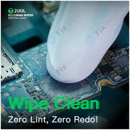Lingettes de nettoyage pour vitres, non pelucheuses, 2UUL CL05, 4x100 pcs/boîte