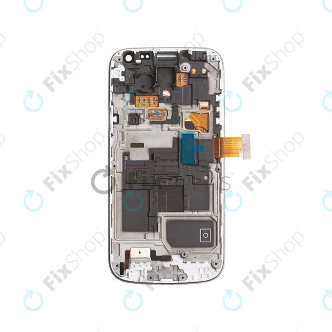 Samsung Galaxy S4 Mini i9195 - Écran LCD + Ecran Tactile + Cadre (White Frost) - GH97-14766B Genuine Service Pack