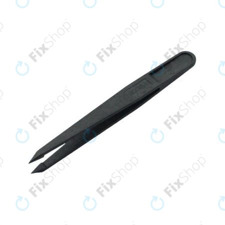 Pointe fine et pointue de la pince à épiler antistatique en plastique