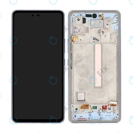 Samsung Galaxy A53 5G A536B - Écran LCD + Écran tactile + Cadre (Bleu génial) - GH82-28024C, GH82-28025C Genuine Service Pack