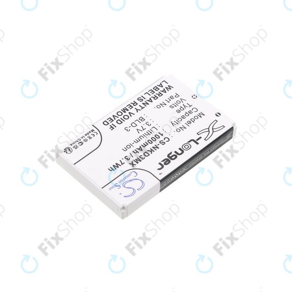 Batterie pour Nokia 7250i, 6610, 6585, 6560, 6200, 6220, 1000mAh, Li-Ion, 3.7V, BLD-3, HQ