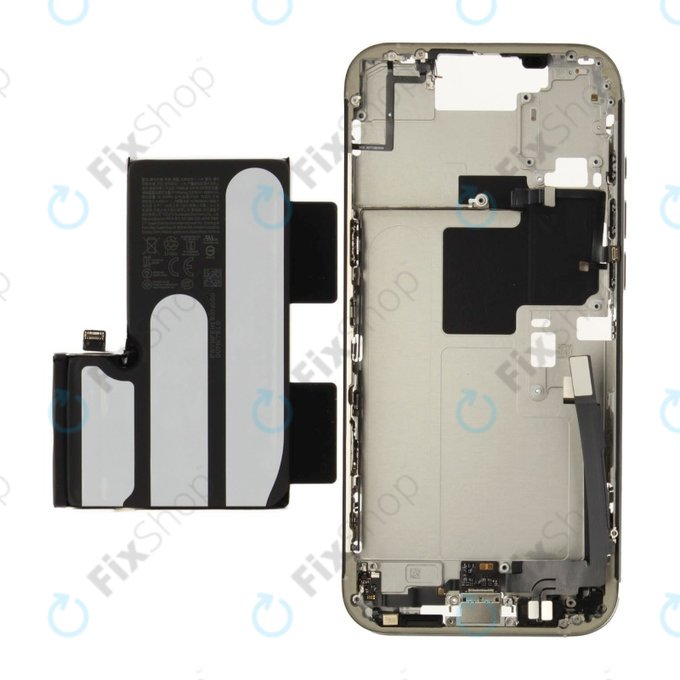 Cadre central avec batterie pour iPhone 16 Pro Max | White Titanium | ZD076-00694 | Genuine Apple