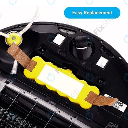 iRobot Roomba 500, 600, 700, 800, 900-series, R3, Scooba 450, Vileda 137173 - Batterie 11702, GD-Roomba-500, VAC-500NMH-33 14.4V 2800mAh HQ
