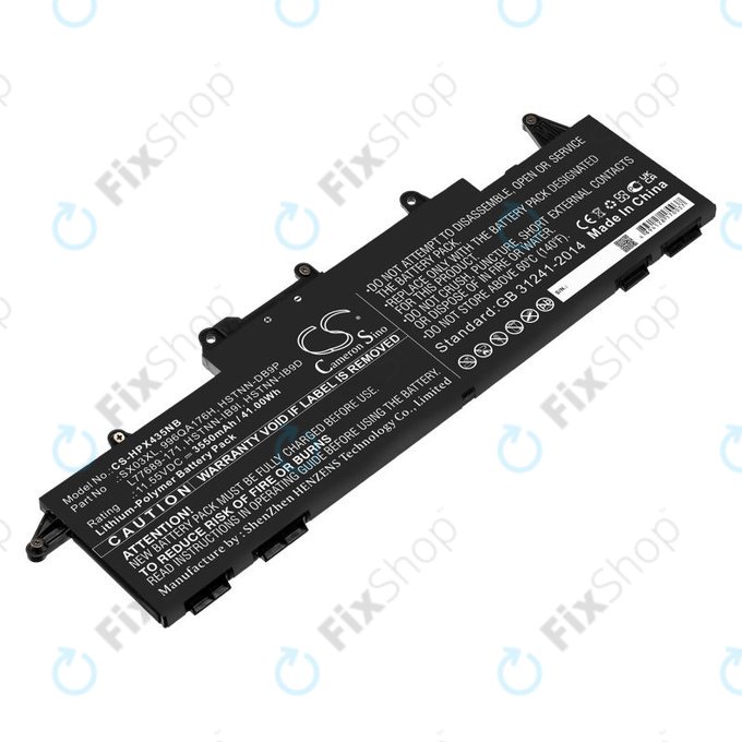 Batterie pour HP ProBook x360 435 G7, 3550mAh, Li-Pol, 11.55V, SX03XL, HQ